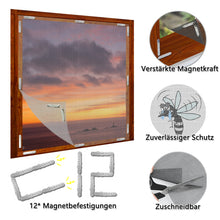 Lade das Bild in den Galerie-Viewer, BKSAI Magnetic Window Screen Magnetic Buckle Easy Installation 100*130cm
